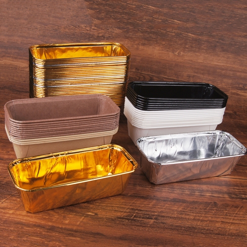 Bakery Pastry Rectangle Pans Recyclable Disposable natural color